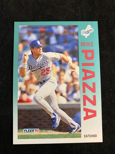 mike piazza rookie card|mike piazza rookie card topps.